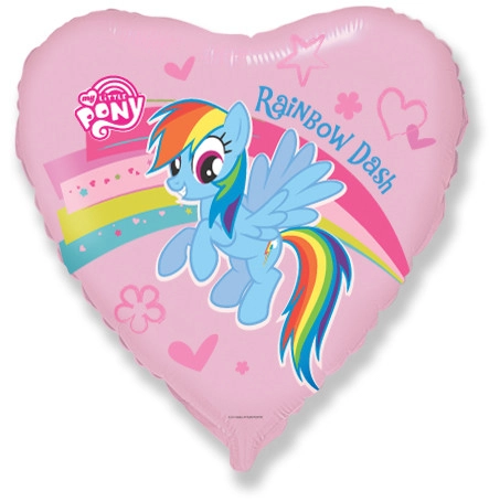 Шар сердце My little pony, Пони Радуга