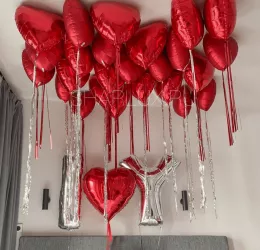 Шары под потолок "I LOVE YOU"