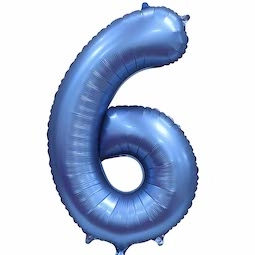 Шар Цифра 6, Сатин