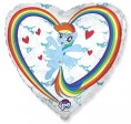 Воздушный шар сердце, My Little Pony белый