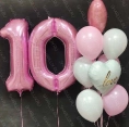 Композиция шаров на 10 лет