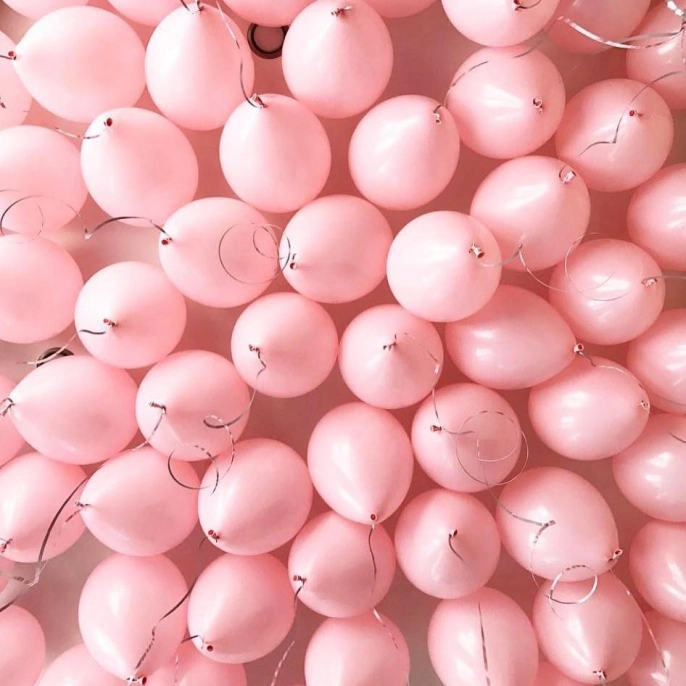 шары под потолок «Розовые»