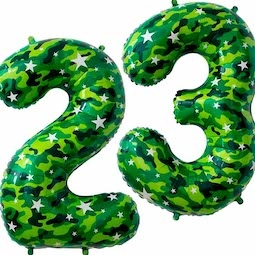 Шары цифры на 23 февраля