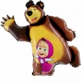 Воздушный шар фигура Маша и Медведь