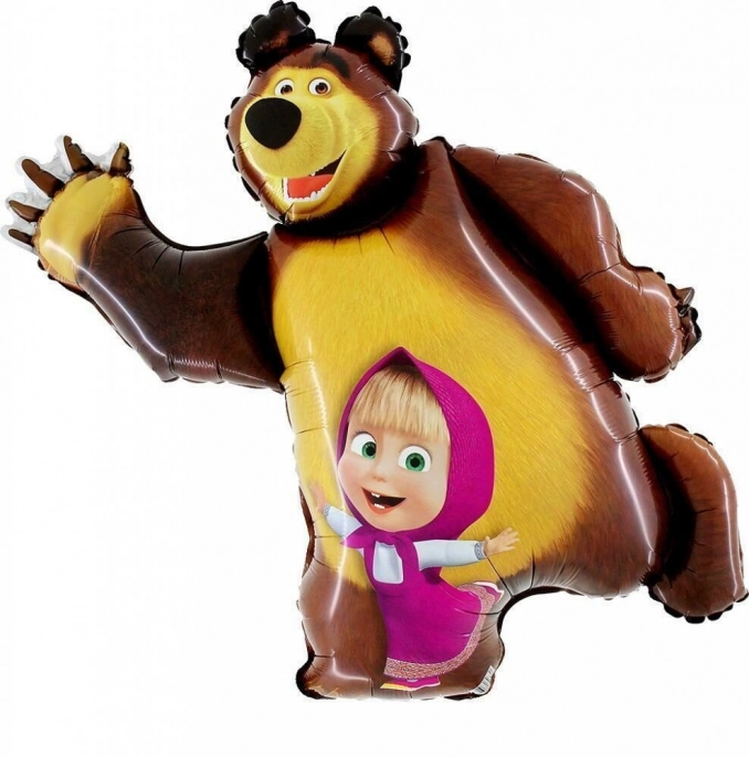 Воздушный шар фигура Маша и Медведь