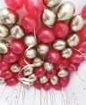 Шары под потолок "Красное золото" 