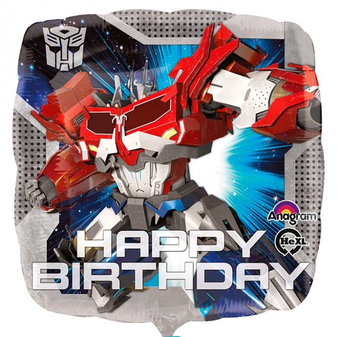 Воздушный шар Трансформеры, Happy Birthday
