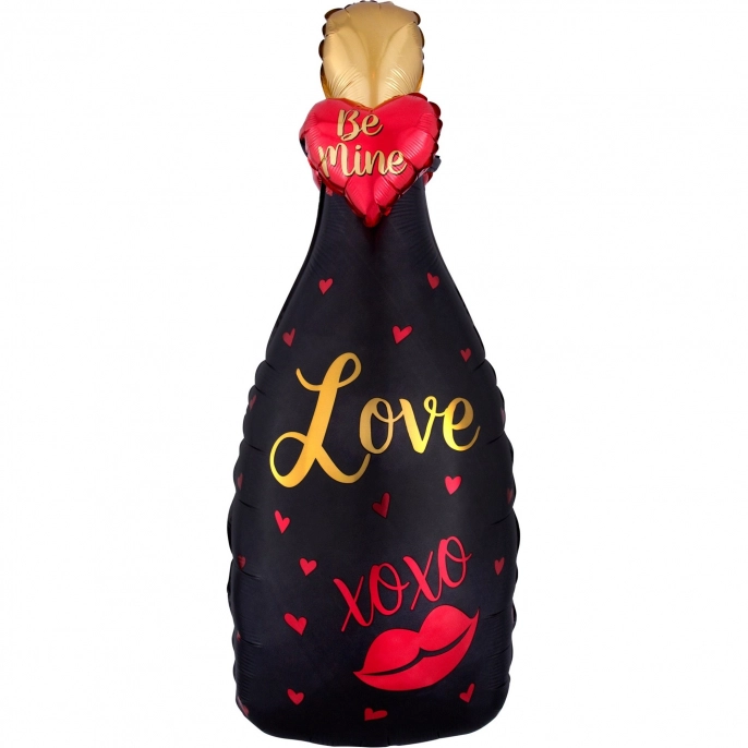 Шар Фигура Бутылка, Шампанское ,Love