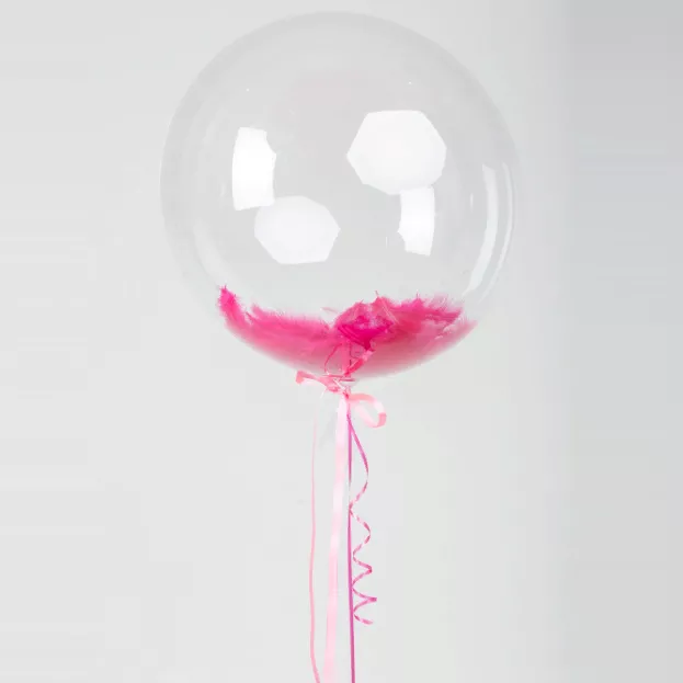 Шар с перьями Bubble, фуше