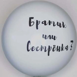 Шар на гендер пати, "Братик или Сестренка"