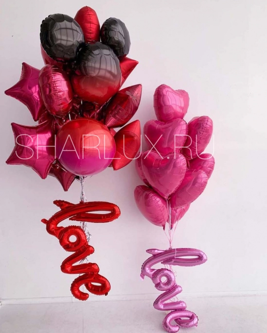 Композиция шаров LOVE-LOVE