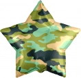 Шар звезда камуфляж, военный