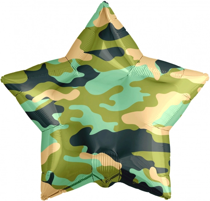 Шар звезда камуфляж, военный