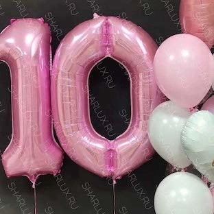 Композиция шаров на 10 лет