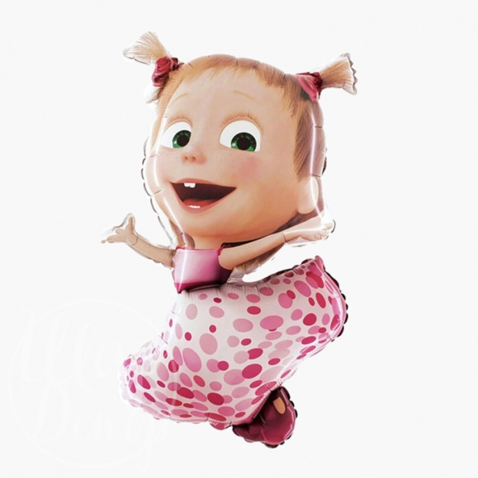 Воздушный шар фигура Маша с хвостиками