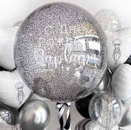 Шар Bubble "Black&White"