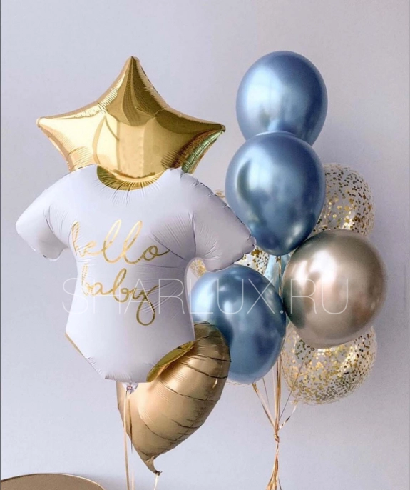 Букет шаров, Hello Baby