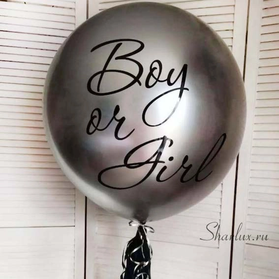Шар гигант с гирляндой , Boy or Girl