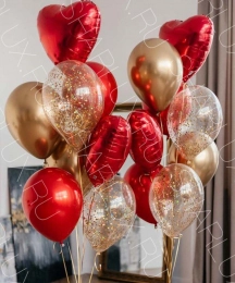 Гелиевые шары на 14 февраля