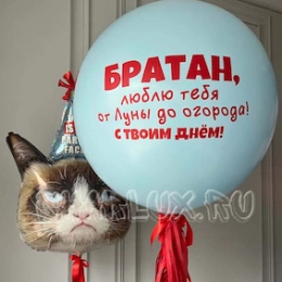 Набор шаров с ДР Братан