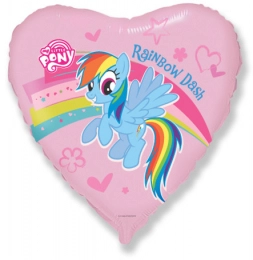 Шар сердце My little pony, Пони Радуга