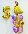 Букет шаров для девочки на 5 лет, Белль